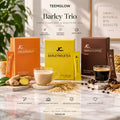 TeemGlow Barley Trio — Coffee, Milk Tea & Ginger Wellness Set