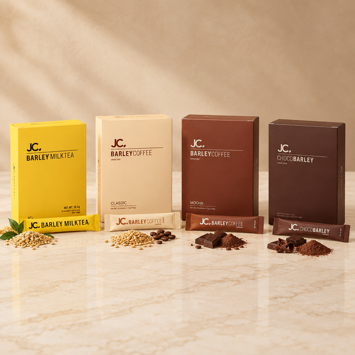 Milk Tea, Classic Coffee, Mocha and Choco Barley combined